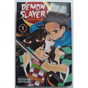 Demon Slayer: Kimetsu no Yaiba Vol. 1 Manga Comic Book by Koyoharu Gotouge (VG+)